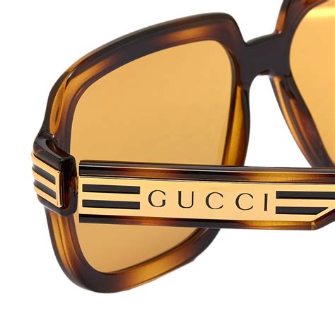 Gucci brown havana oversized sunglasses